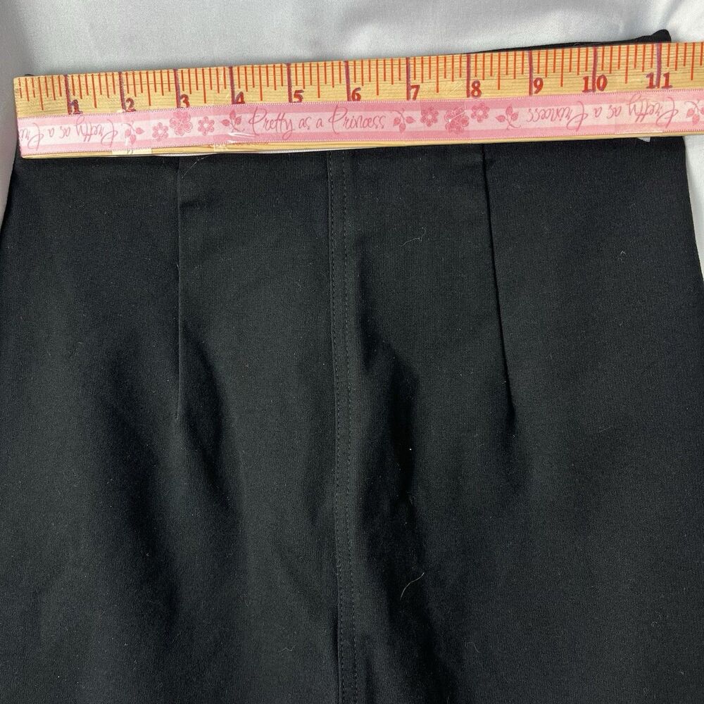Black A Line Mini Skirt Women XS Stretch Pull On Minimalist - Picture 7 of 9